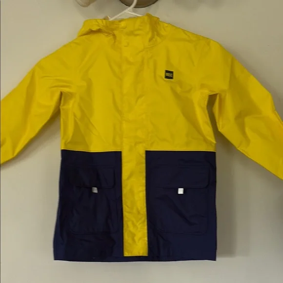 MEC Jackets Coats Mec Kids Rain Jacket In Yellow And Navy